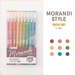 9 couleurs multi couleur gel stylo morandi coloré stylo à bille ensemble 0.5mm pour bureau école étudiant papeterie fournitures de bureau