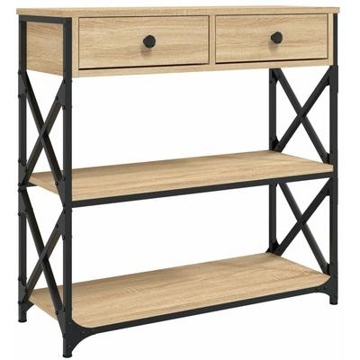 Konsolentisch Sonoma-Eiche 75x28x75 cm Holzwerkstoff Vidaxl Image