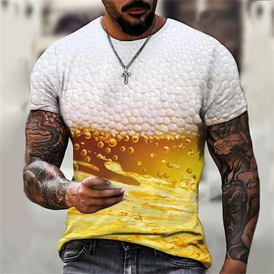 Oktoberfest Bayerisch Bier T-Shirt-Ärmel Anime Grafik T-shirt Für Paar Herren Damen Erwachsene 3D-Druck Casual Image