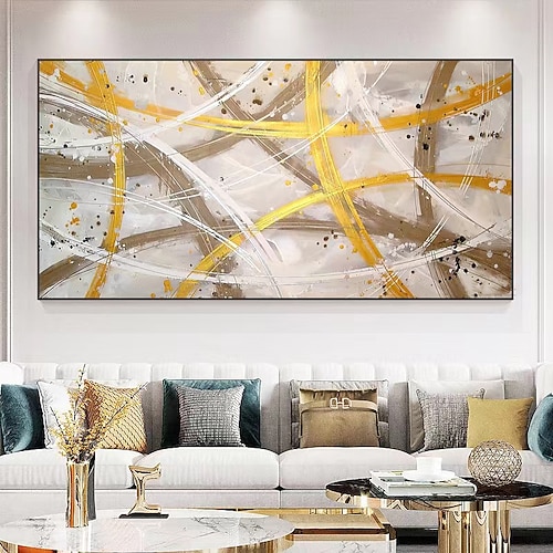 Handgefertigtes Ölgemälde auf Leinwand, Wandkunst, Dekoration, modern, abstrakt, für Wohnkultur, gerollt, rahmenlos, ungedehnt Image