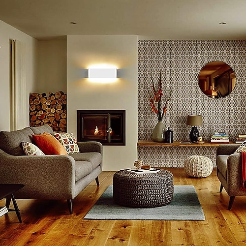 Außenwandleuchten nach oben und unten Beleuchtung moderne wasserdichte IP65 6W 10W 20Waluminum Wandleuchte LED Innen- und Außenschlafzimmer Wohnzimmer Badezimmer Lounge Veranda Korridor Treppe Image