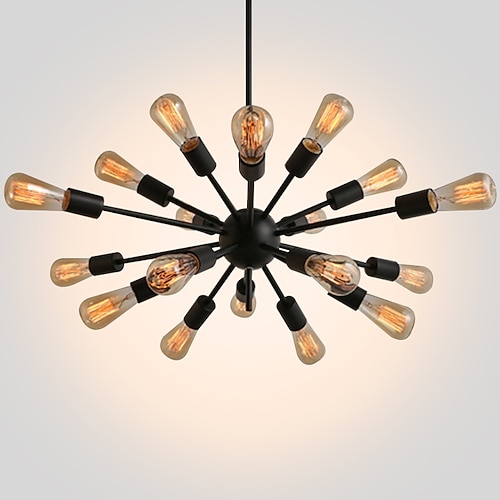 18.12.20 Köpfe Designer-Kronleuchter Metall-Pendelleuchte Sputnik lackierte Oberflächen traditionell / klassisch 110-120 V / 220-240 V Image