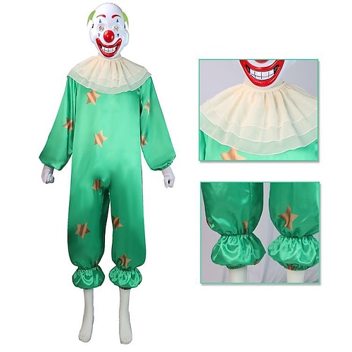 Burlesque Clown Karneval Cosplay Kostüm Maskerade Party / Abend Erwachsene Herren Damen Karneval Party / Abend Einfaches Karnevalskostüm Verkleiden Image