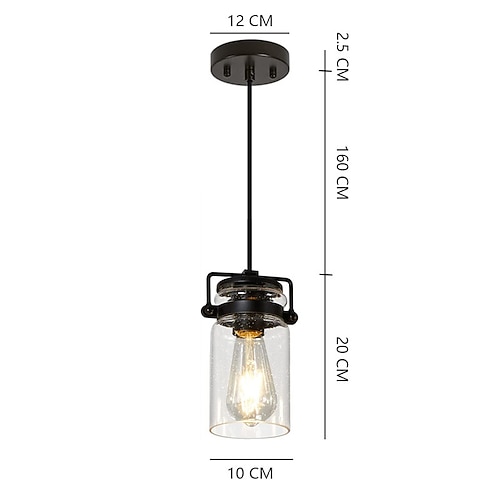 Pendelleuchte für Kücheninsel, 1/3/5-Licht-Esszimmerleuchte, hängende lineare Kronleuchter, Bauernhaus-Kronleuchter für Esszimmer, Hängeleuchte, mattschwarze Oberfläche mit Glasschirmen Image