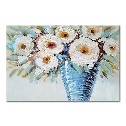 mintura handgemachte dicke textur blumen ölgemälde auf leinwand wandkunst dekoration modernes abstraktes bild für wohnkultur gerolltes rahmenloses ungedehntes gemälde Image