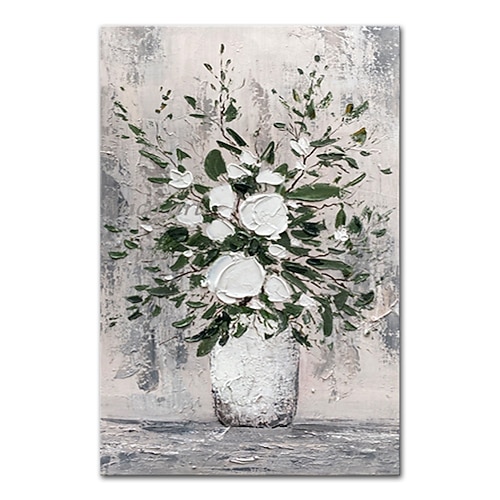 mintura handgemachte dicke textur blumen ölgemälde auf leinwand wandkunst dekoration modernes abstraktes bild für wohnkultur gerolltes rahmenloses ungedehntes gemälde Image