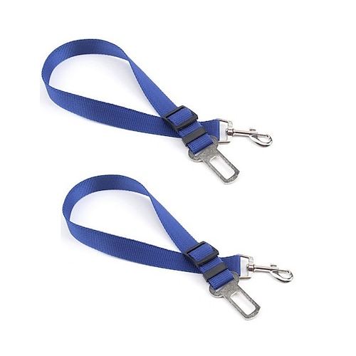 2 Stück Haustier Auto Sicherheitsgurt Nylon Haustiere Hund Katzensitz Blei Leine Gurt für Welpen Kätzchen Fahrzeug Sicherheitsleine verstellbar