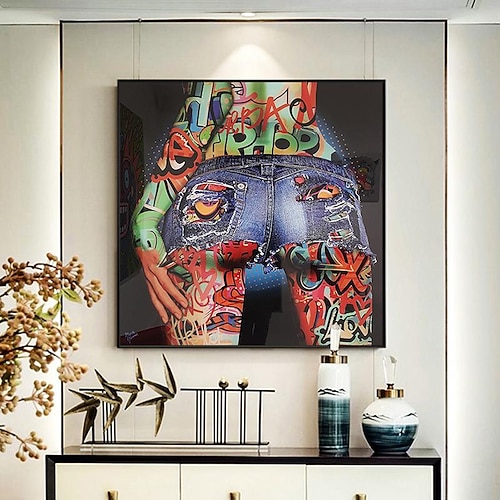 Menschen Wandkunst Leinwand sexy Arsch Drucke Malerei Kunstwerk Bild Pop Graffiti bunt Heimdekoration Dekor gerollte Leinwand kein Rahmen ungerahmt ungedehnt Image