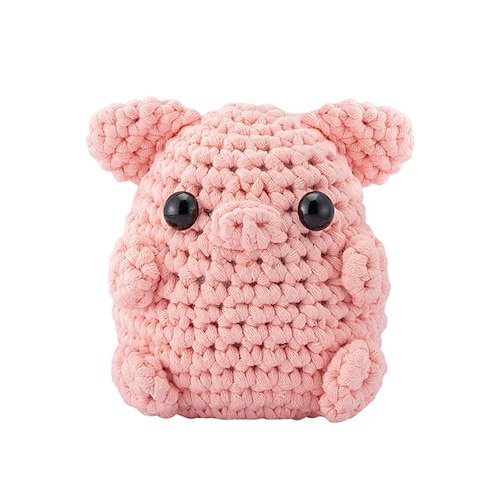 Häkelsatz für Anfänger mit schrittweisen Videoanleitungen Anfänger-Häkelset für Erwachsene Kinder Strickset derselbe Typ von Sukkulente Topf Kaktus Häkeln Wolle Materialbeutel Weihnachtsgeschenk Image