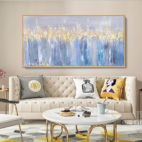 Handgefertigtes Ölgemälde auf Leinwand, Wandkunst, Dekoration, modern, abstrakt, für Wohnkultur, gerollt, rahmenlos, ungedehnt Image