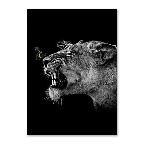 Wandkunst Leinwanddrucke Tiere Wohnkultur Dekor gerollte Leinwand kein Rahmen ungerahmt ungedehnt Image