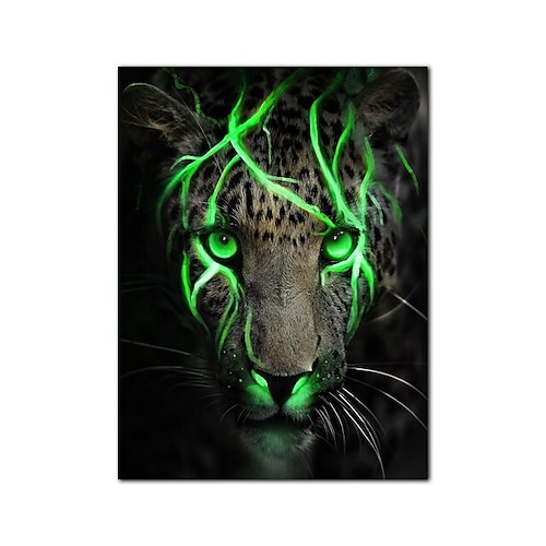 wandkunst poster schwarz und gold licht löwe auf leinwand malerei moderne tierbilder für wohnzimmer dekoration kein rahmen Image