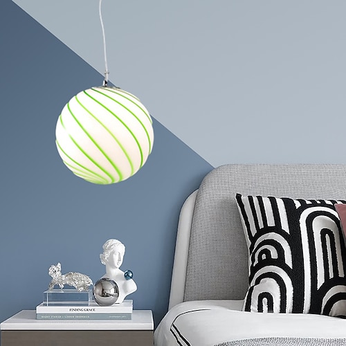 LED-Pendelleuchte Lollipop Design Glas luxuriöser moderner Stil Esszimmer Schlafzimmer Pendelleuchten 110-240 V Image