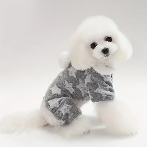 Hunde Katzen Pyjamas Kuschelig Brautkleider schlicht Winter Atmungsaktiv Weich Waschbar Komfortabel Outdoor Casual Hundebekleidung for Bichon Frise Spitz kleines Haustier Schmetterling Small Image