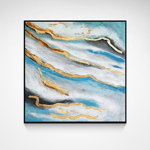 Ölgemälde handgemachte handbemalte Wandkunst moderne Marmor Textur abstrakte Wohndekoration Dekor gerollte Leinwand kein Rahmen ungedehnt Image