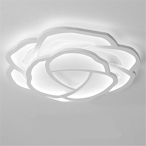 42/52 cm rosenförmige LED-Deckenleuchte romantisch einfach modern Schlafzimmer Hauptraumbeleuchtung Wohnzimmerbeleuchtung Blumendesign Image
