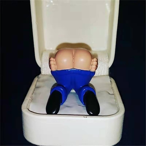 Hochzeitsring Scherz Furz Puppe Hose runter Handwerk Weihnachtsgeschenk Image