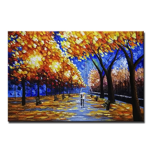 mintura handgefertigte dicke textur baum landschaft ölgemälde auf leinwand wandkunst dekoration modernes abstraktes bild für wohnkultur gerolltes rahmenloses ungedehntes gemälde Image