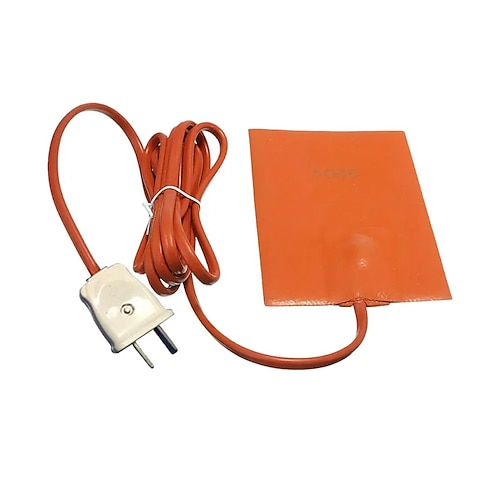 Motorblock-Heizung, Ölwannen-Heizkissen mit Thermostat, selbstklebendes Metalloberflächen-Ölmessstab, Motorblock-Silikon-Heizkissen Image