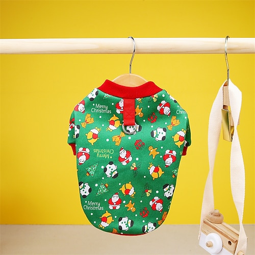 Hunde Katzen Kapuzenshirts Brautkleider schlicht Euramerikaner Winter Atmungsaktiv Weich Waschbar Komfortabel Dick Weihnachten Weihnachten Alltagskleidung Casual Gehen Hundebekleidung for Katze Hund Image