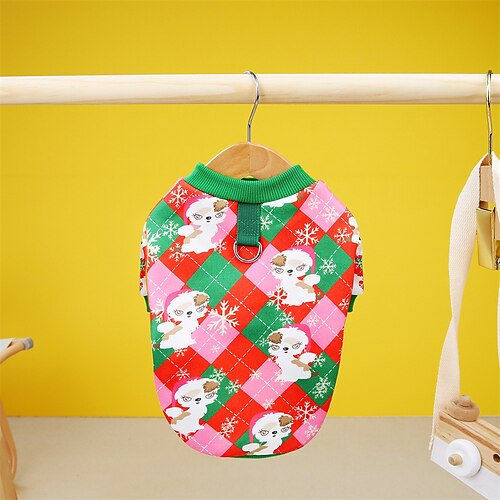 Hunde Katzen Kapuzenshirts Brautkleider schlicht Euramerikaner Winter Atmungsaktiv Weich Waschbar Komfortabel Dick Weihnachten Weihnachten Alltagskleidung Casual Gehen Hundebekleidung for Katze Hund Image