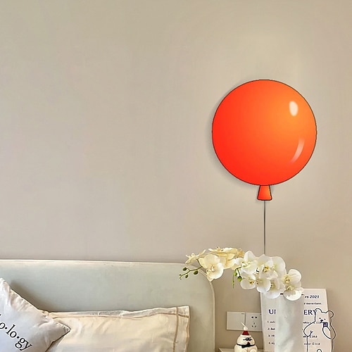 LED-Wandlampen, Ballon-Design, Minimalismus, Wandleuchten, moderner zeitgenössischer Stil, Wohnzimmer, Schlafzimmer, Esszimmer, Metall-Wandleuchte Image