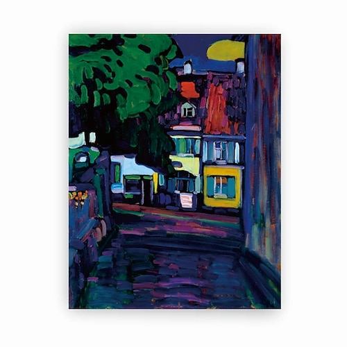 Handgefertigtes handgemaltes Ölgemälde Wandkunst Wassily Kandinsky Abstrakte Schnitzerei Malerei Heimdekoration Dekor gerollte Leinwand kein Rahmen ungedehnt Image