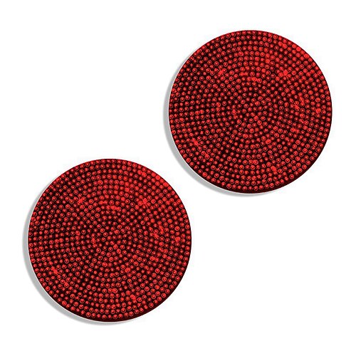 2 stücke bling auto getränkehalter untersetzer 2,75 zoll rutschfest stoßfest universal mode fahrzeug auto untersetzer einfügen bling strass auto auto innenausstattung für frauen Image