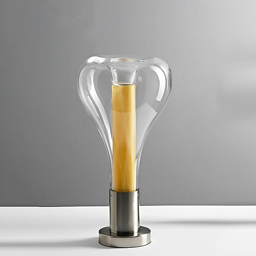 tischlampe nachttischlampen modern zeitgenössisch nordischer stil für arbeitszimmer büro innen metall 110-240v grau weiß Image