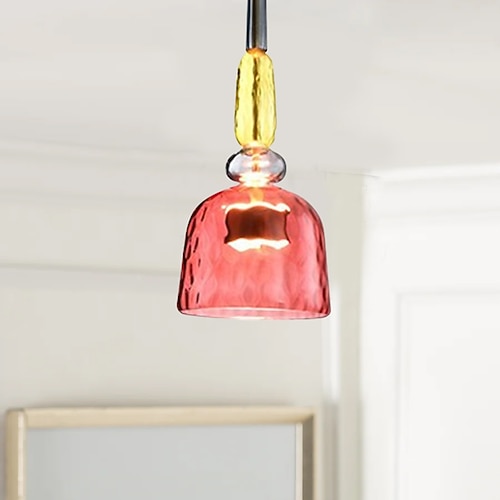 LED-Pendelleuchten Kücheninsel mundgeblasenes Glas Beleuchtung modernes Bauernhaus Foyer Eingangsbereich Leuchten Decke hängende Kugel über Tisch Image