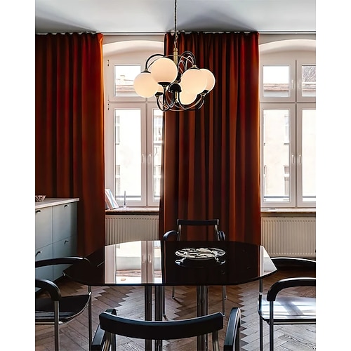 LED-Pendelleuchte 53 cm, warme Lichtfarbe, Globus-Design, klassischer Stil, traditioneller Stil, Esszimmer, Schlafzimmer, Pendelleuchten, 110–240 V Image