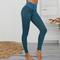 Damen Laufhose Lang Tights Running Gitter Nahtlos Hoher Taillenbund Leggings Sport Innen Herbst Bauchkontrolle Kolbenheber Feuchtigkeitsableitung Weich Fitness Fitnesstraining Laufen Dünn