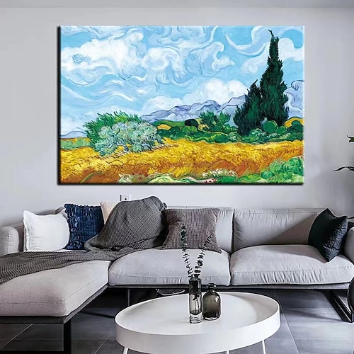 Hang-Ölgemälde Handgemalte Vertikal Abstrakt Landschaft Modern Ohne Innenrahmen (ohne Rahmen) Image