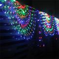 Pfau-LED-Netzlicht für den Außenbereich, Mesh-Licht, 3 m, 424 LEDs, 3 Stück, Fenstervorhang-Lichterkette für Hintergrundwand, Weihnachtsfee, Urlaubslicht, EU-US-AU-UK-Stecker