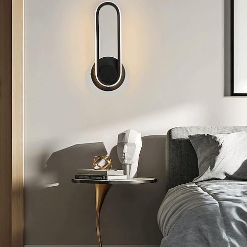 Lightinthebox Wandleuchte, um 330 Grad verstellbar, drehbar, modern, fest verdrahtet, zum Aufhängen an der Wand, geeignet für Schlafzimmer, Nachttisch, Wohnzimmer, Arbeitszimmer, 220 V, 110 V AC Image