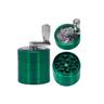 1pc Four-layer Manual Zinc Alloy Tobacco Grinder With Handle Herb Grinder Accessories Spice Grinder 1.57 Inches