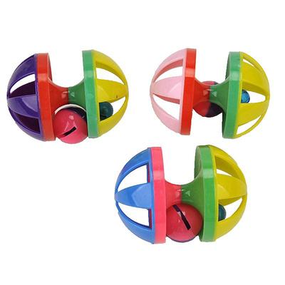 Rondom Pet Supplies Pet Cat Toys Ring Sound Cat Teasing Toys Contrasting Rolling Balls Double Bell Balls