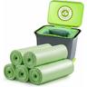 Dpzo - 100 pcs poubelles biodégradables, sacs poubelles compostables biodégradables de 20 l