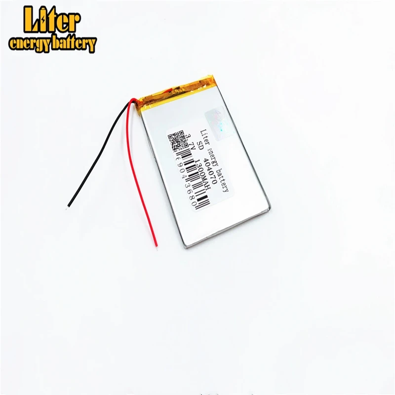 3,7 V 1300 mAh 384070 404070 Lithium-Polymer-Li-Po-Li-Ionen-Akku für MP3, MP4, MP5, GPS, Mobilgeräte Image