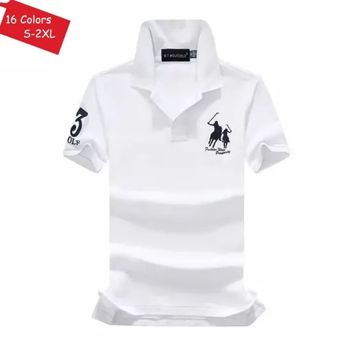 Hohe Qualität 100% Baumwolle Sommer Neue Herren Polos Shirts Kurzarm Casual Revers Sport-Tees Mode