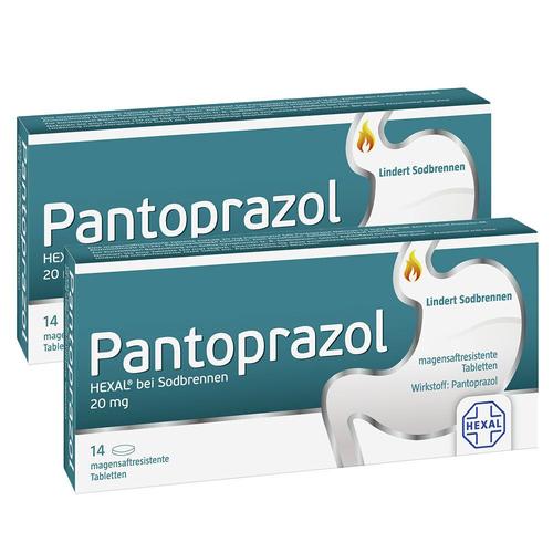 Pantoprazol Hexal b.Sodbrennen magensaftres.Tabl. Doppelpack 2x14 St Tabletten magensaftresistent