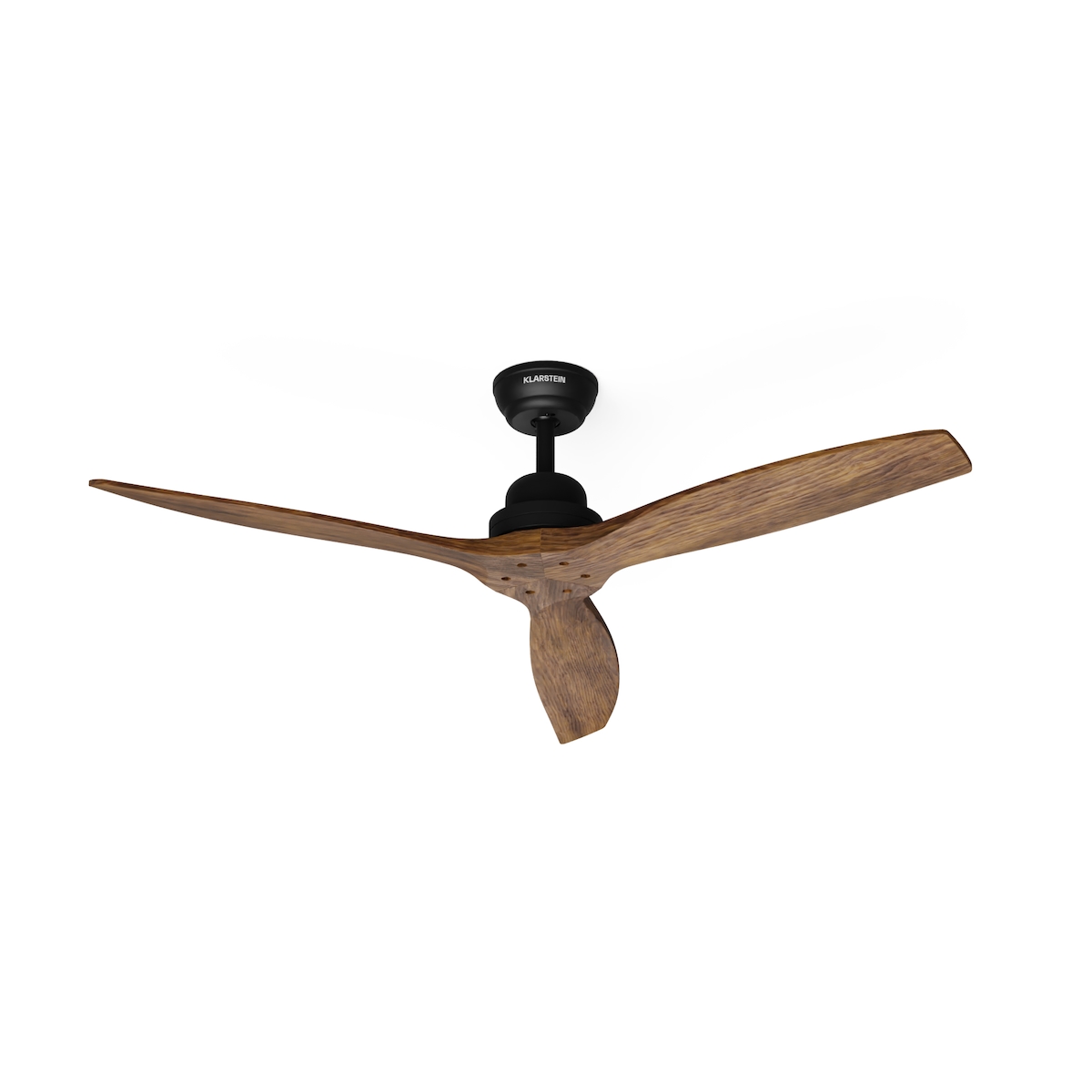 Klarstein Santa Elena Smart Deckenventilator 52` 10260m³/h Echtholzflügel 6 Stufen Fernbedienung App-Steuerung Walnuss 132 Image