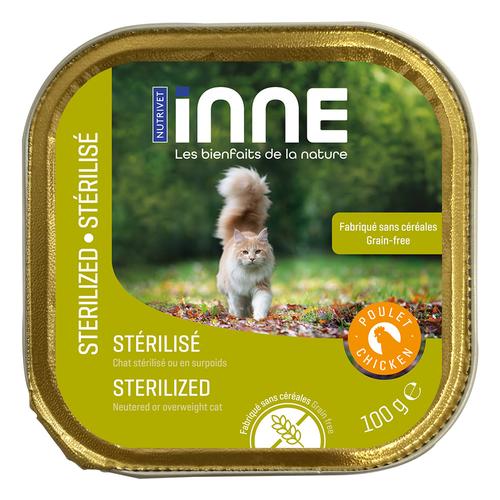 16x100g Nutrivet Inne Katze Sterilized Huhn Nassfutter