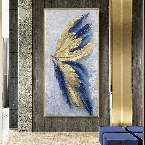 Blatt Ölgemälde handgemalt Schmetterling Wanddekoration moderne abstrakte hängende Malerei Wandkunst große Ölgemälde für Wohnkultur Image