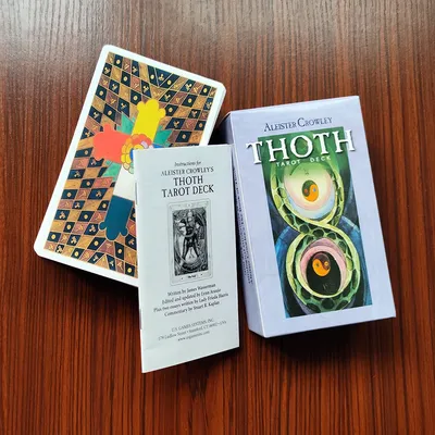 12x7CM Thoth Divination Tarot Deck with Guide Book Prophecy Oracle Divination Deck Fortune Telling