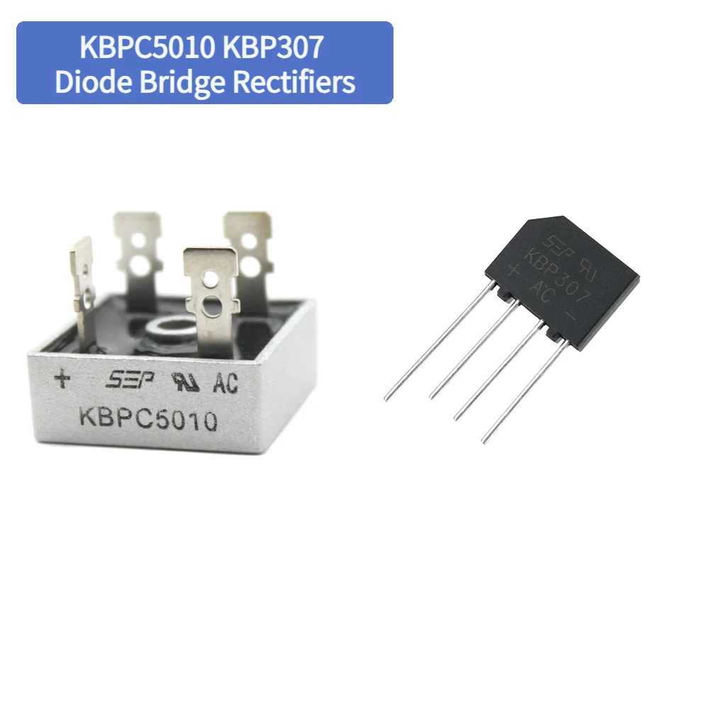 1/2/10pcs kbpc5010 & kbp307 Dioden brücken gleich richter-50a 1000V bis 3a 700V Elektronik komponenten Image