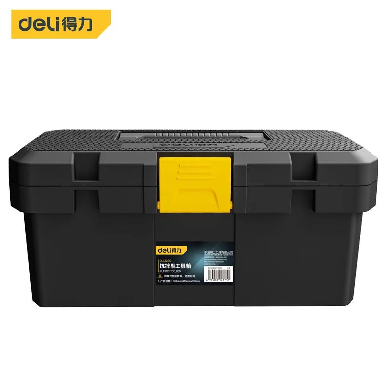 Deli 1Pcs Doppel Schicht Haushalt Werkzeug Box Organizer Fall Multifunktionale Hardware Werkzeug Lagerung Box Kunststoff Elektriker Toolbox