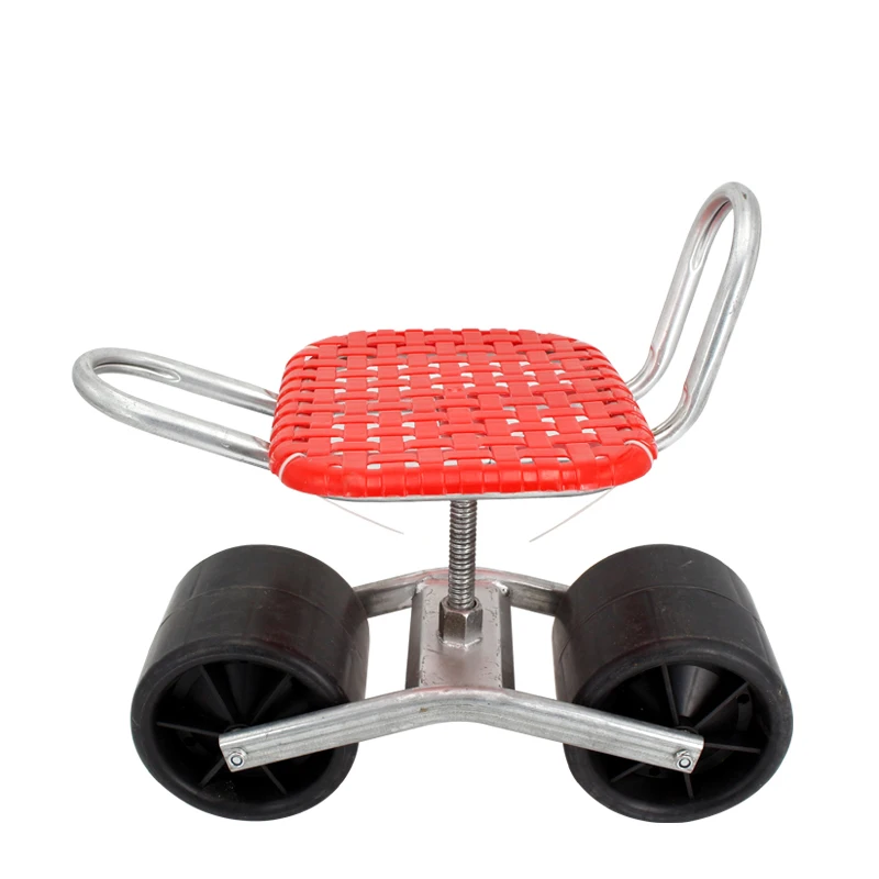 Roll Gartenarbeit Stuhl Warenkorb mit Rädern, 360 Swivel Sitz mit Einstellbare Höhe, rasen Roll Arbeit Sitz Für Gärtner Bank Image