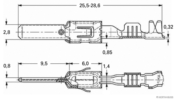 HERTH+BUSS ELPARTS Crimpverbinder 50253318 Image