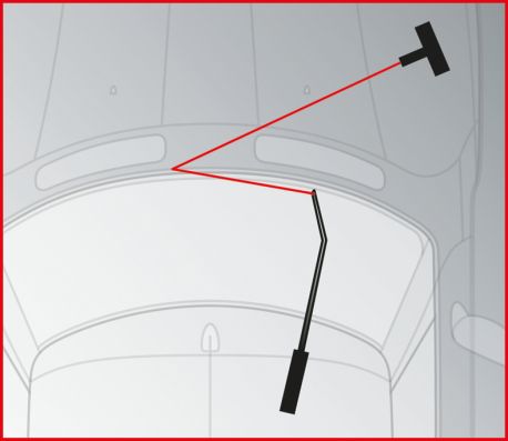 KS TOOLS Schneiddraht-Set, Scheibendemontage 140.1065 Image